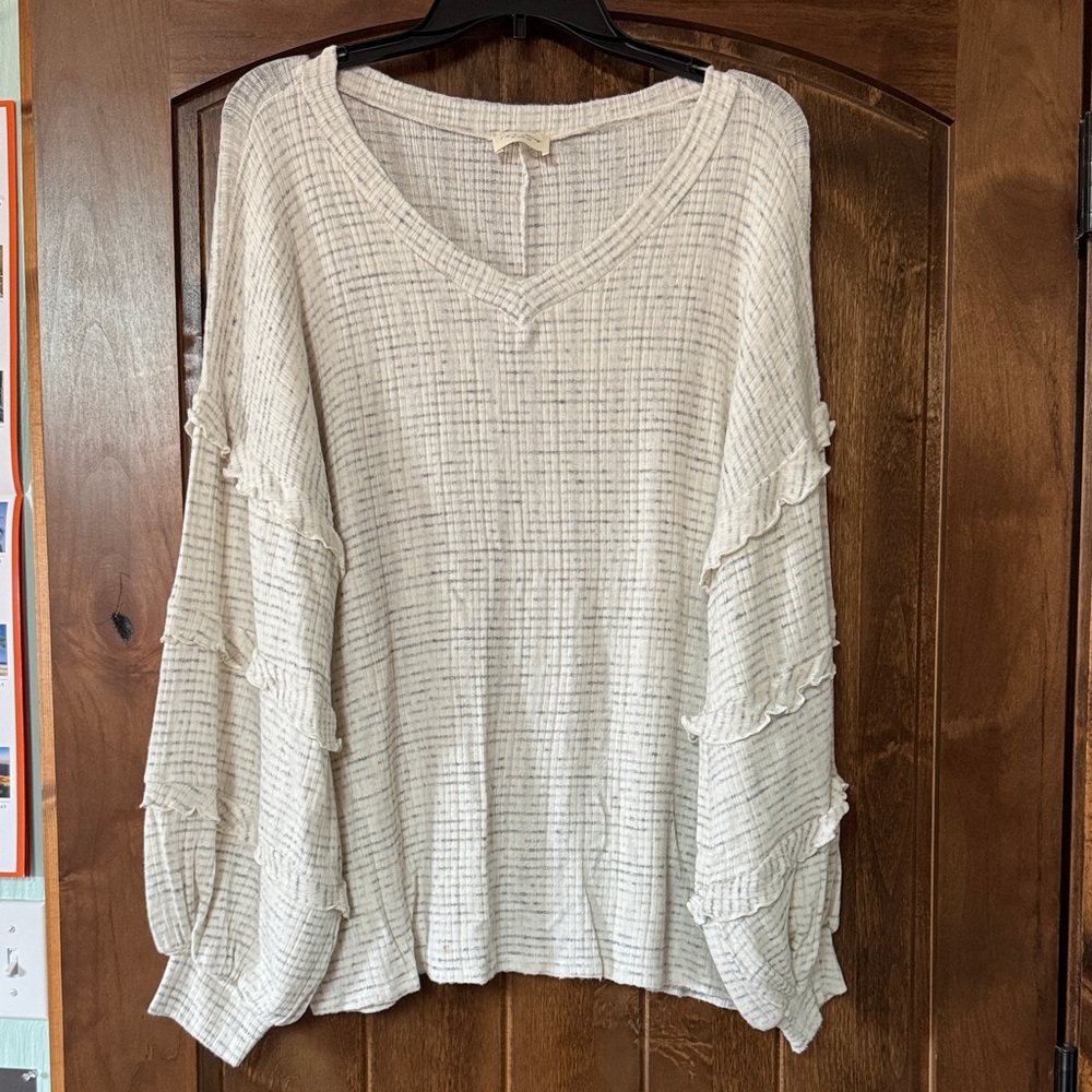 White and Gray Top